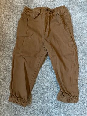 Garanimals 18 Month Brown Elastic-Waist Jogger Pants